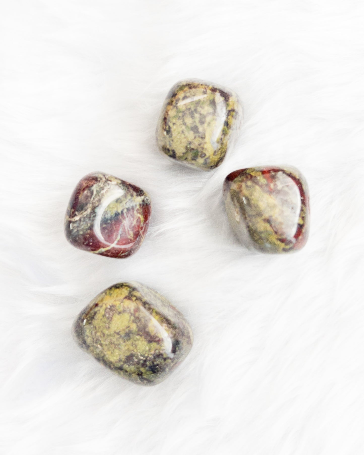 Dragon Blood Jasper Tumbles