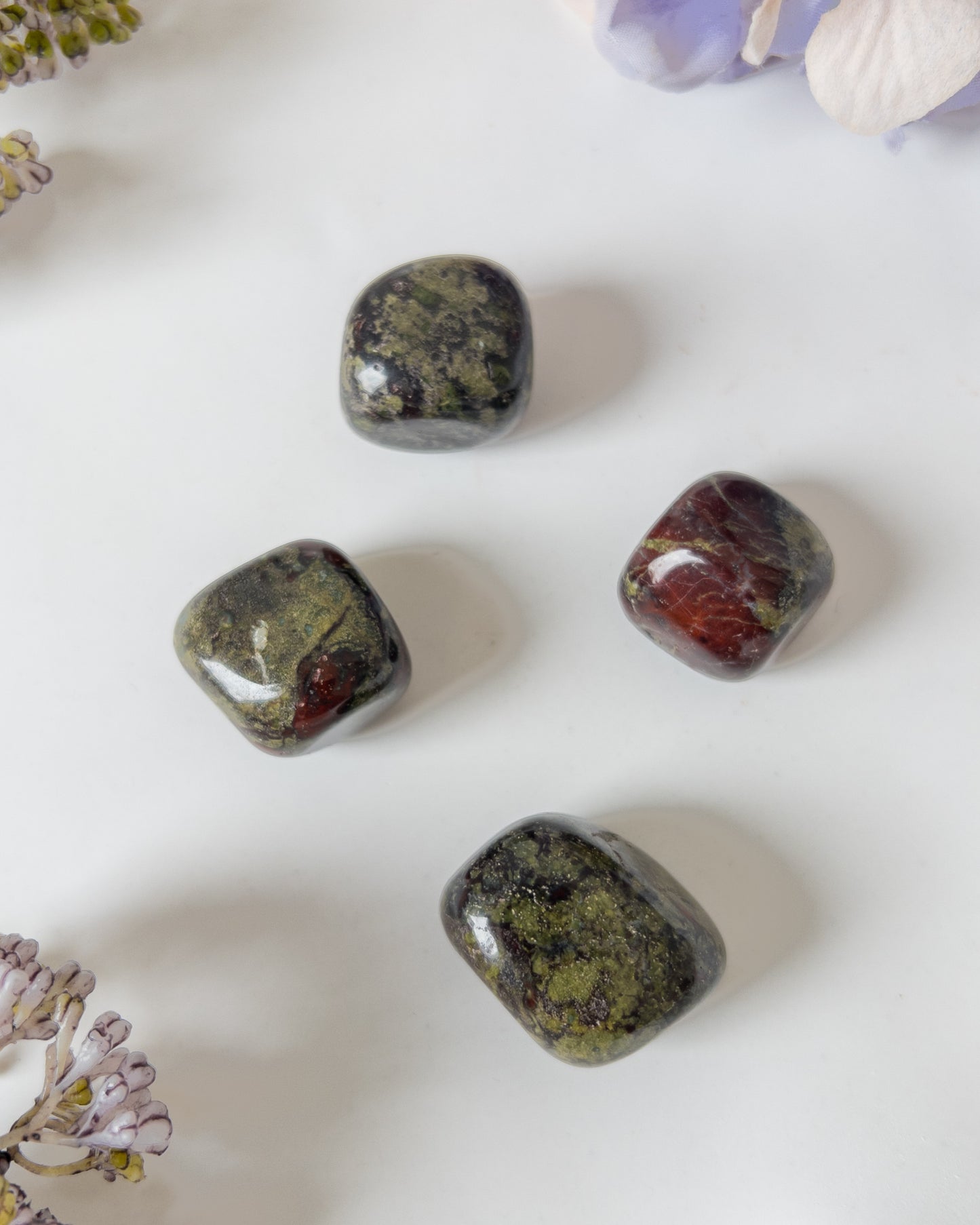 Dragon Blood Jasper Tumbles