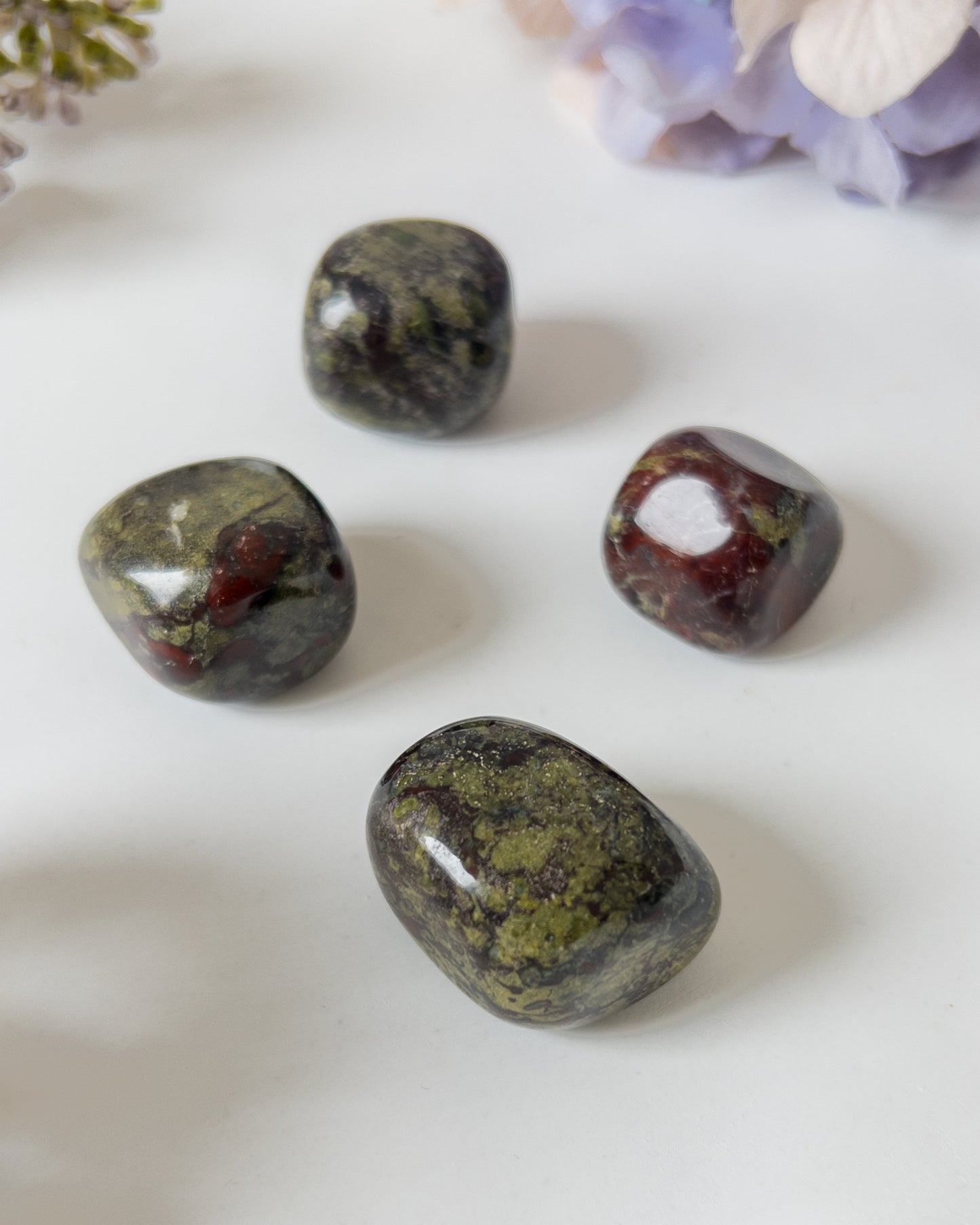 Dragon Blood Jasper Tumbles