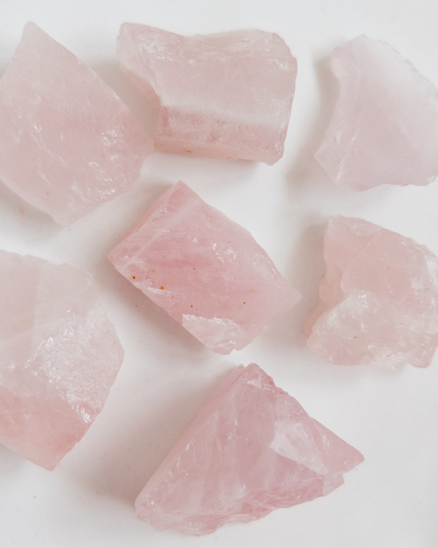 Raw Rose Quartz- Large