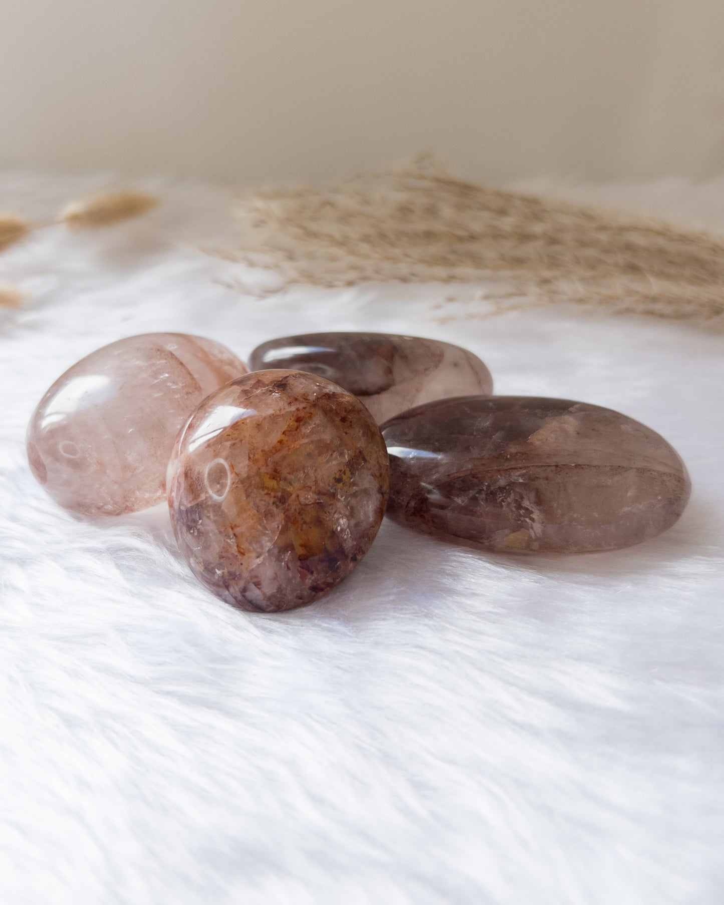 Hematoid Fire Quartz Palmstone