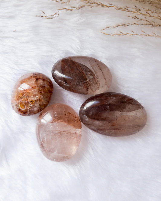 Hematoid Fire Quartz Palmstone