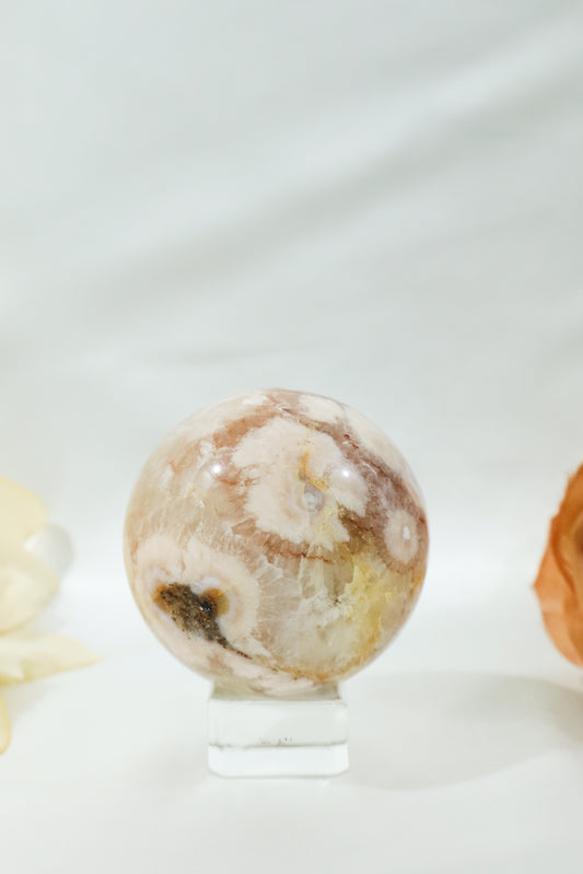 Flower Agate Sphere #12
