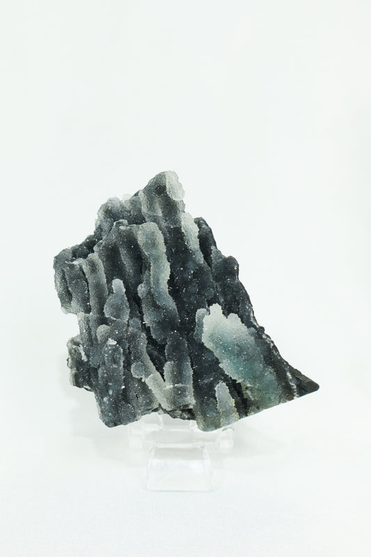 Black Chalcedony & Apophyllite Cluster - High Quality #5