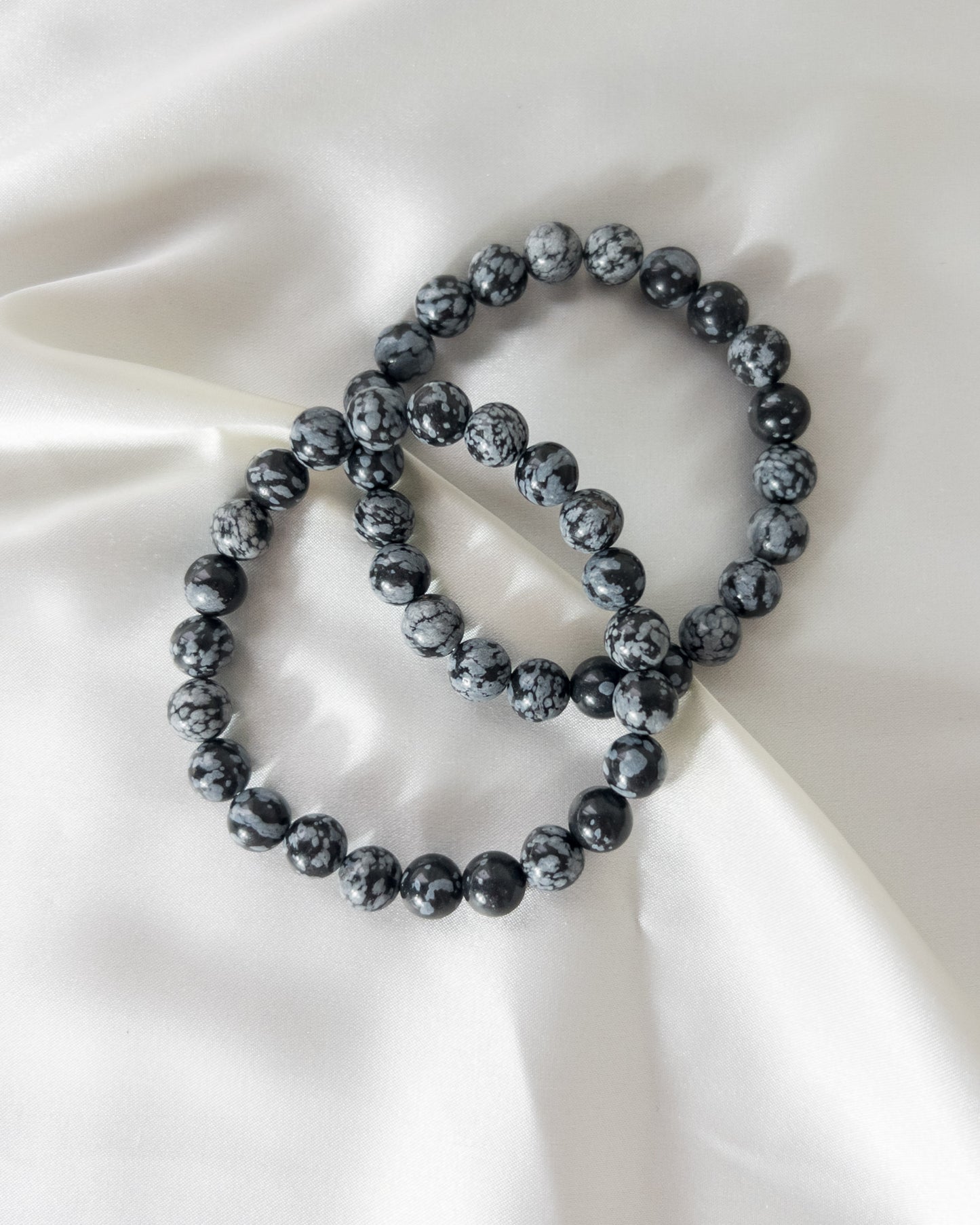 Snowflake Obsidian Bracelet