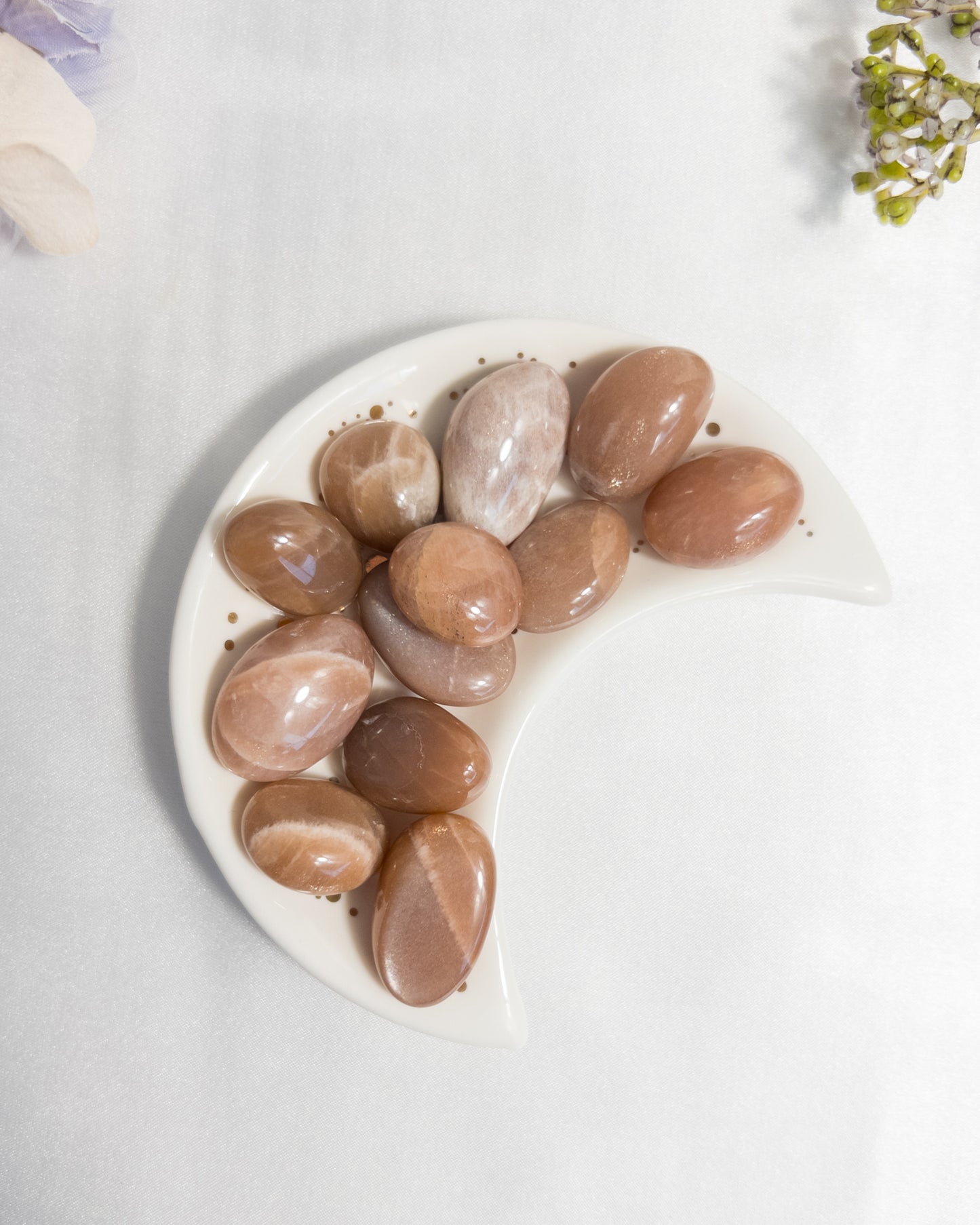 Peach Moonstone Tumbles - Small