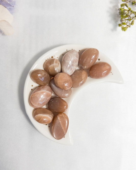 Peach Moonstone Tumbles - Small
