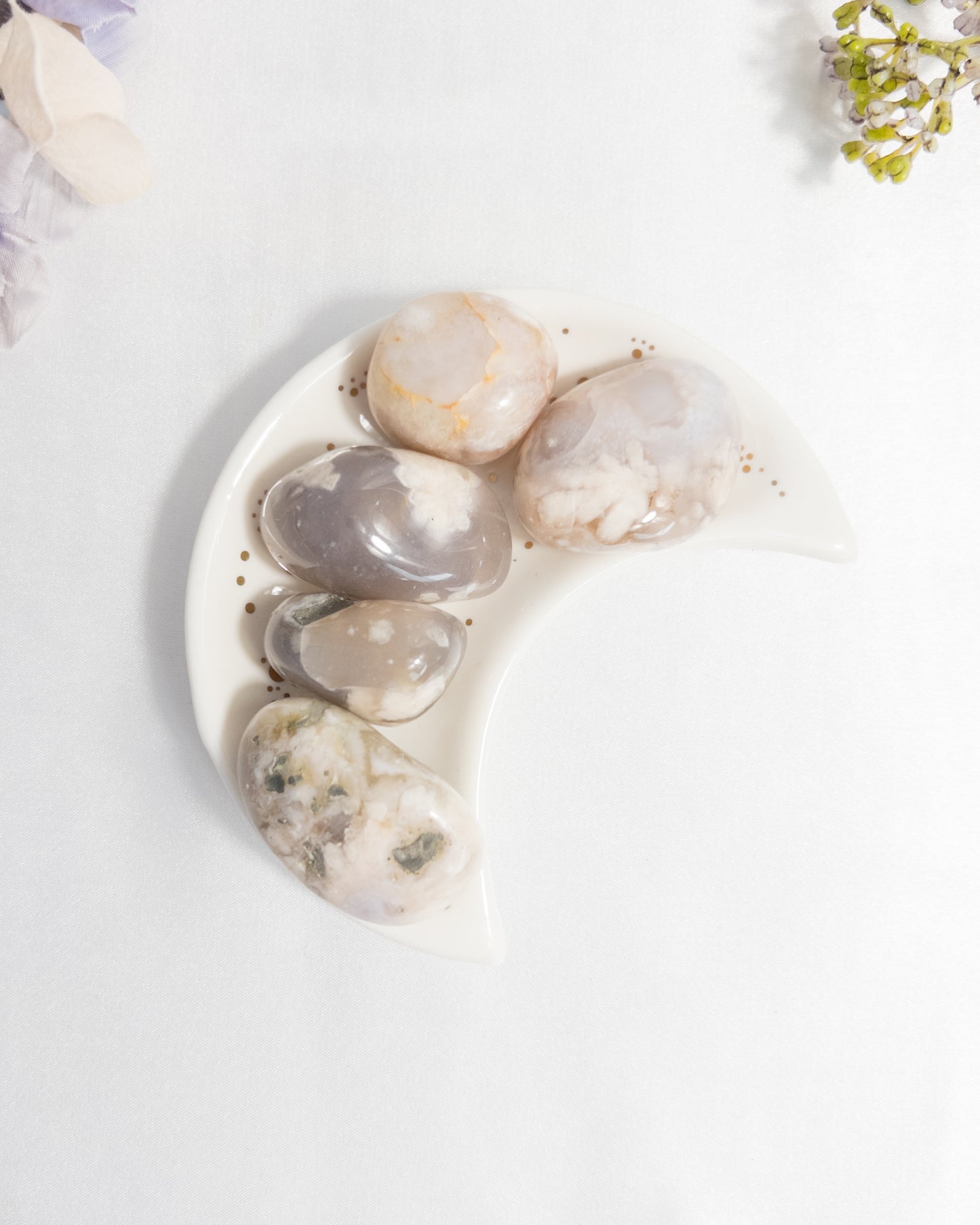 Flower Agate Tumbles
