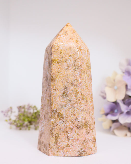 Ocean Jasper Tower - Tip Broken