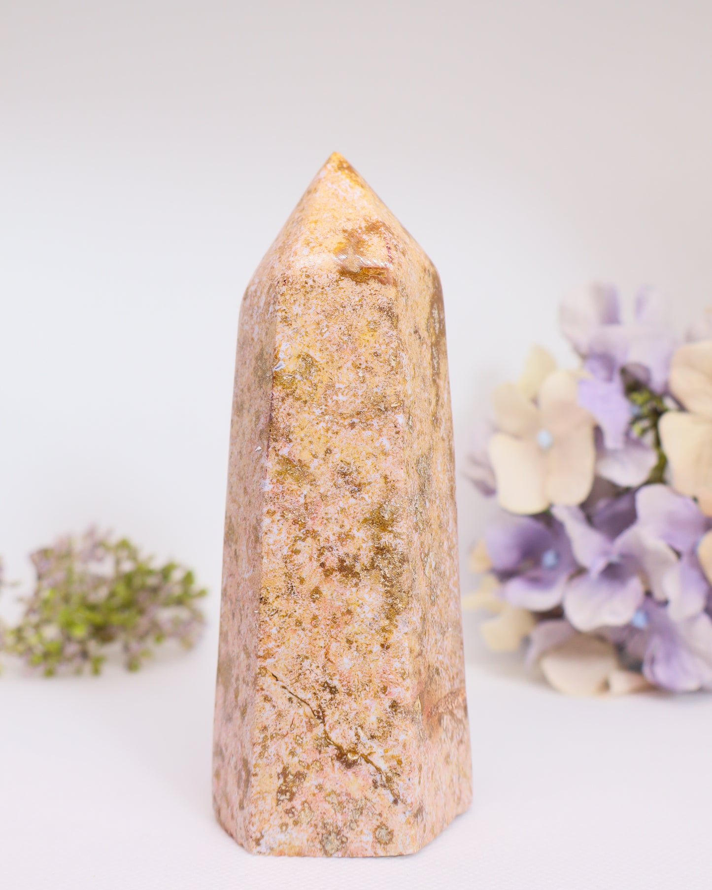 Ocean Jasper Tower - Tip Broken