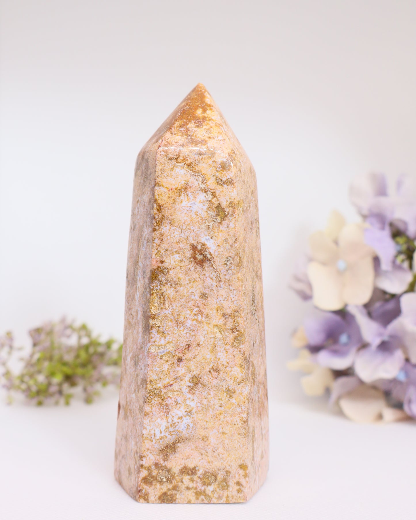 Ocean Jasper Tower - Tip Broken