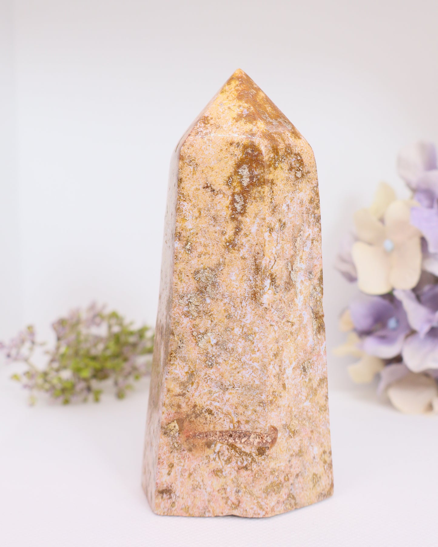 Ocean Jasper Tower - Tip Broken