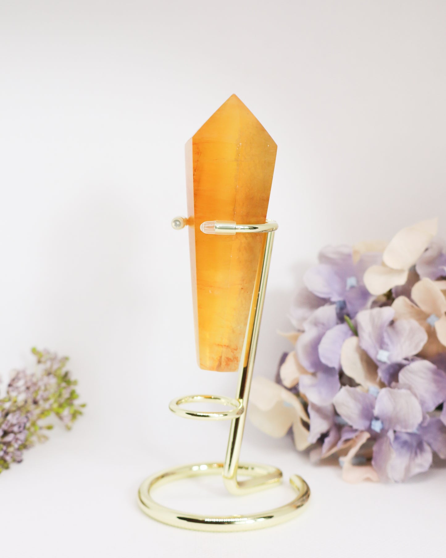 Yellow Fluorite Wand on Stand #5