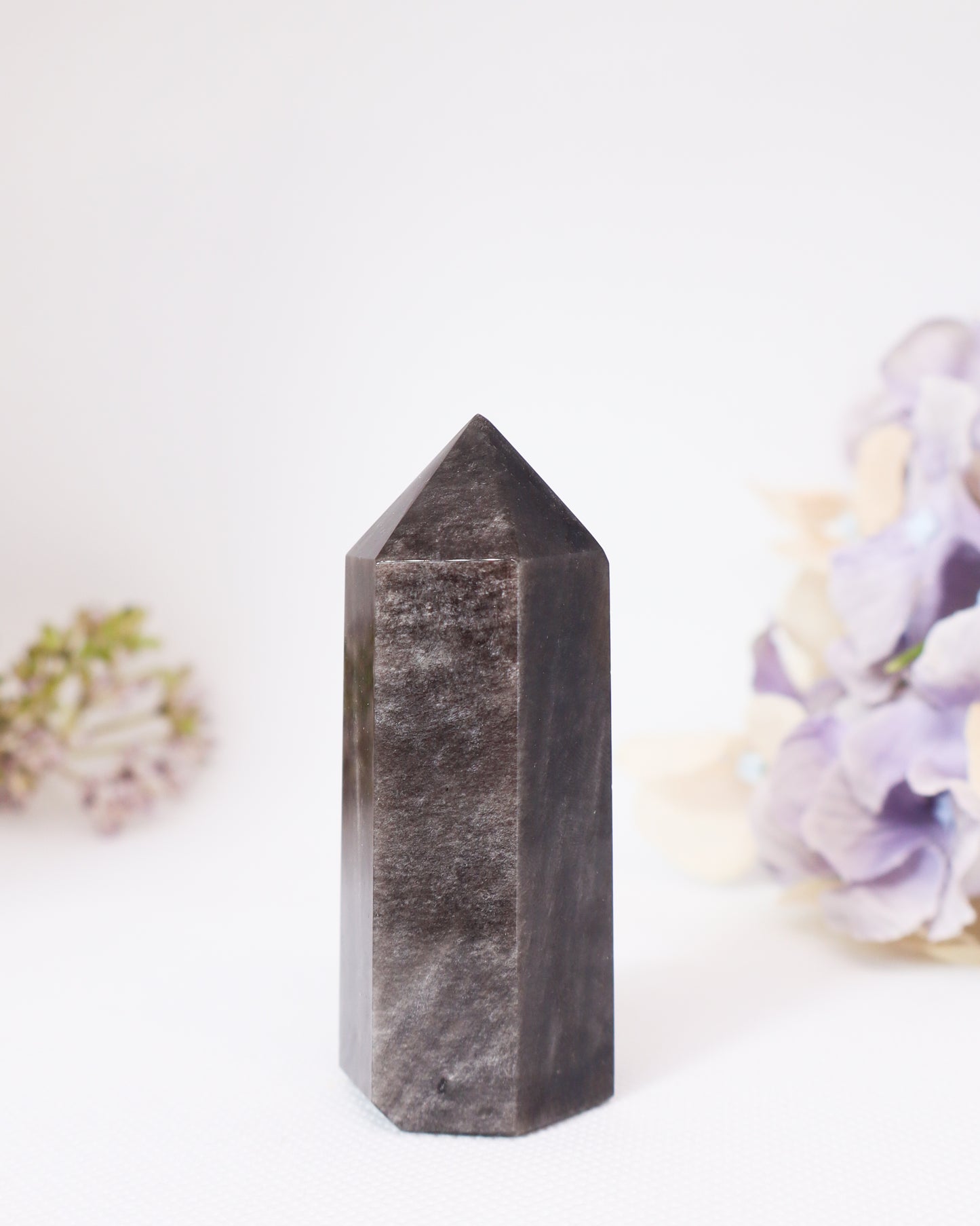 Silver Sheen Obsidian Towers - Tip Broken