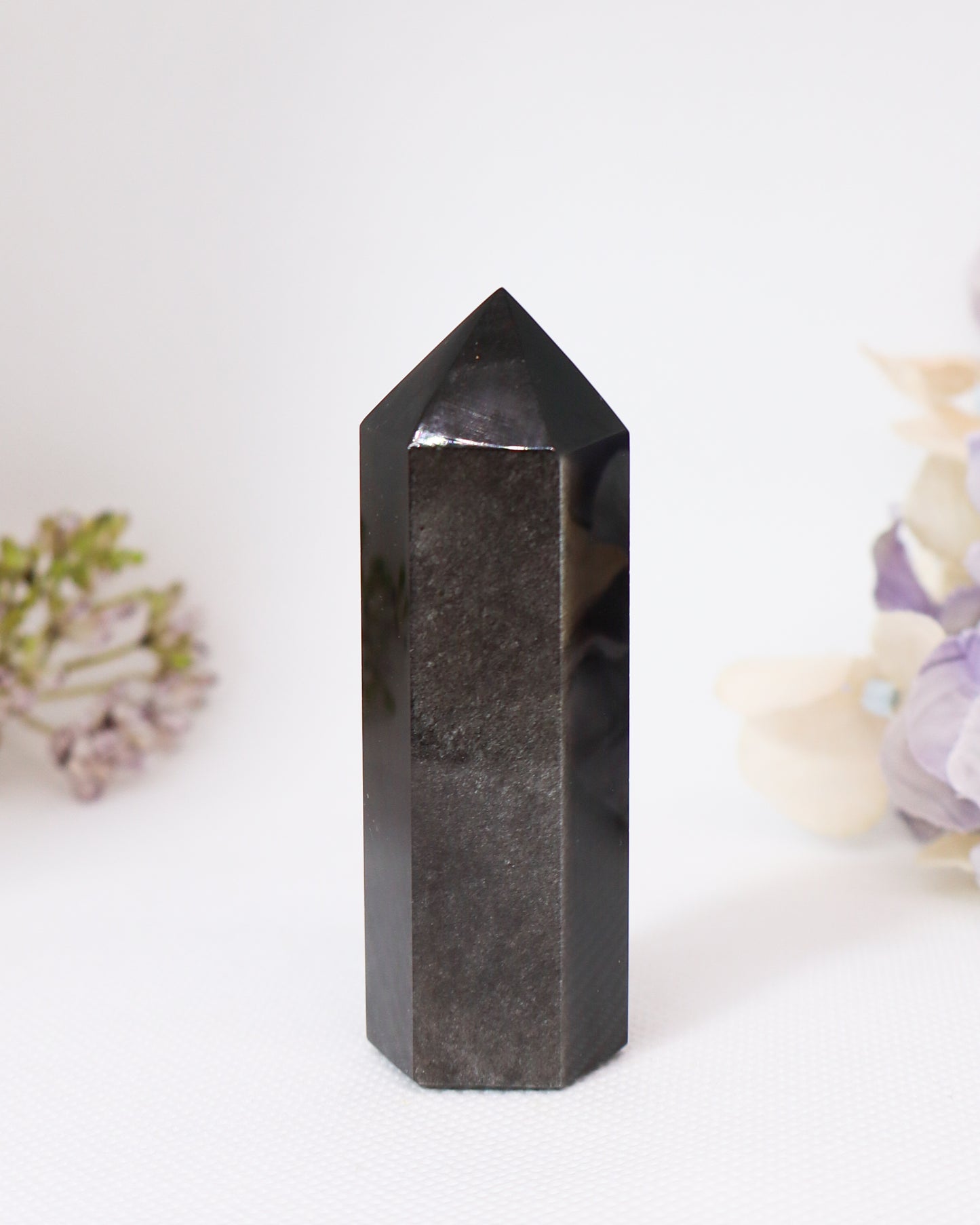 Silver Sheen Obsidian Towers - Tip Broken