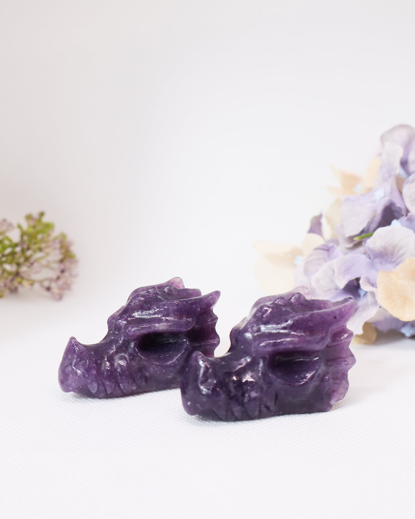 Chevron Amethyst Dragon Head