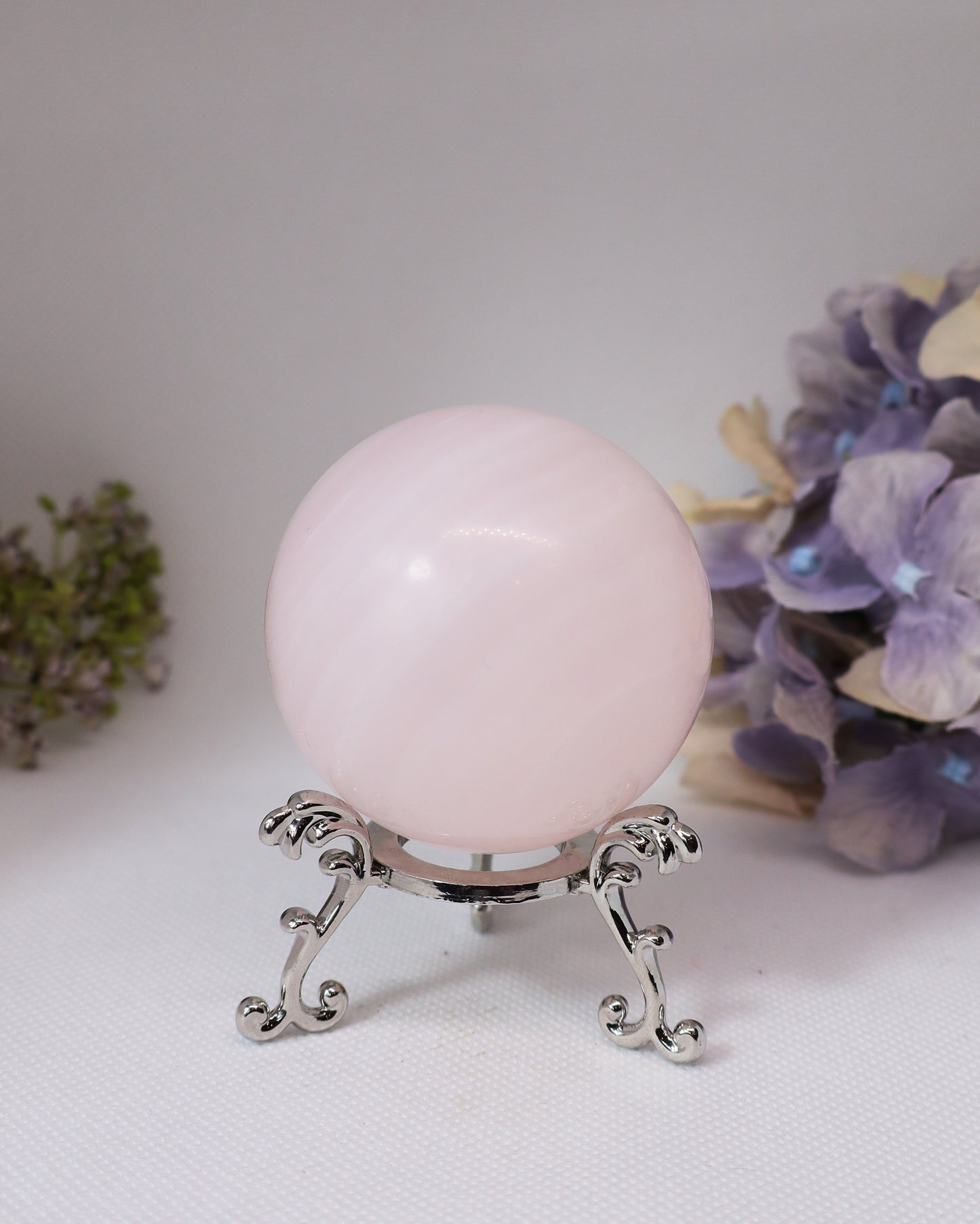 Pink Mangano Calcite Spheres