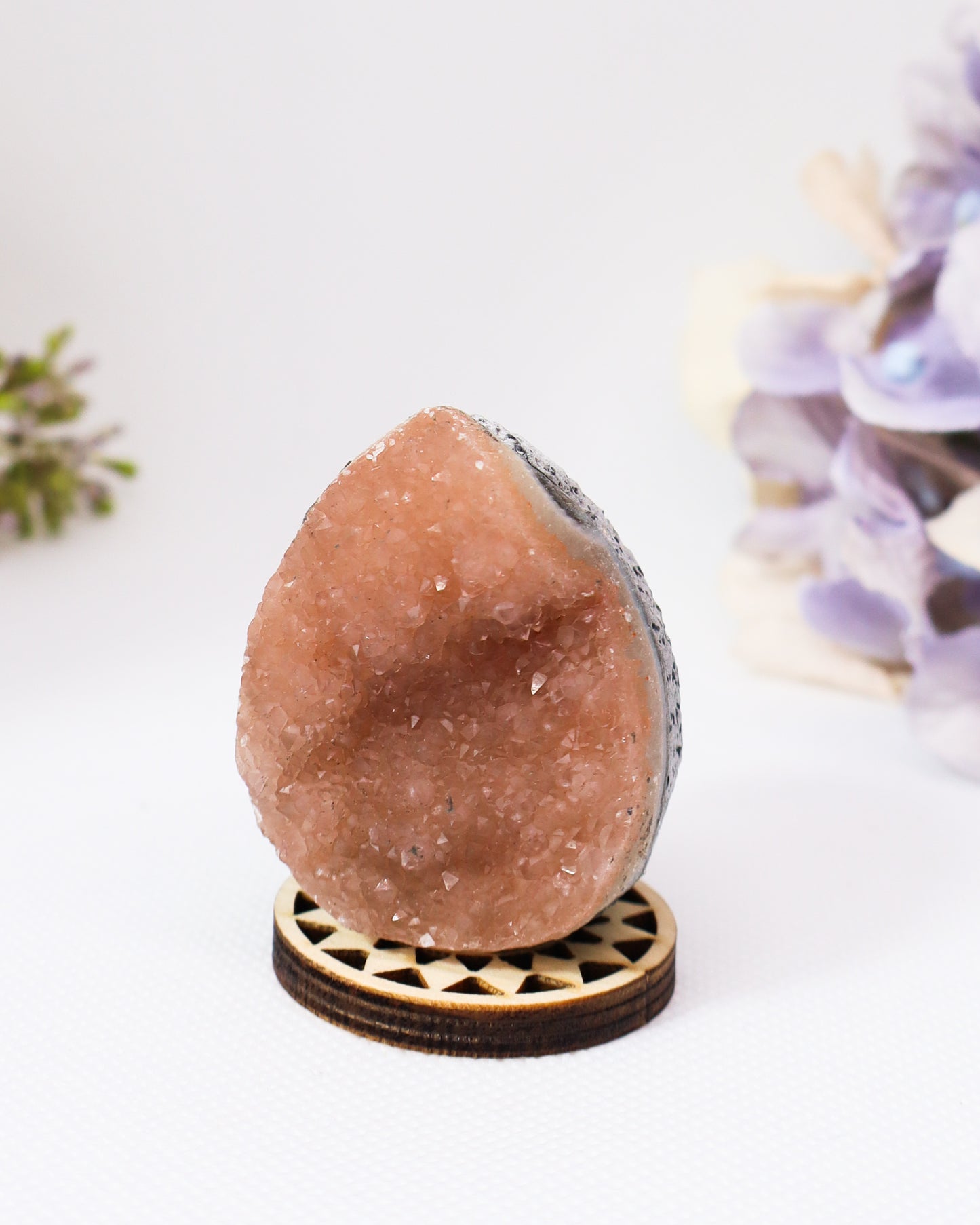 Amethyst Sugar Druzy Egg #3