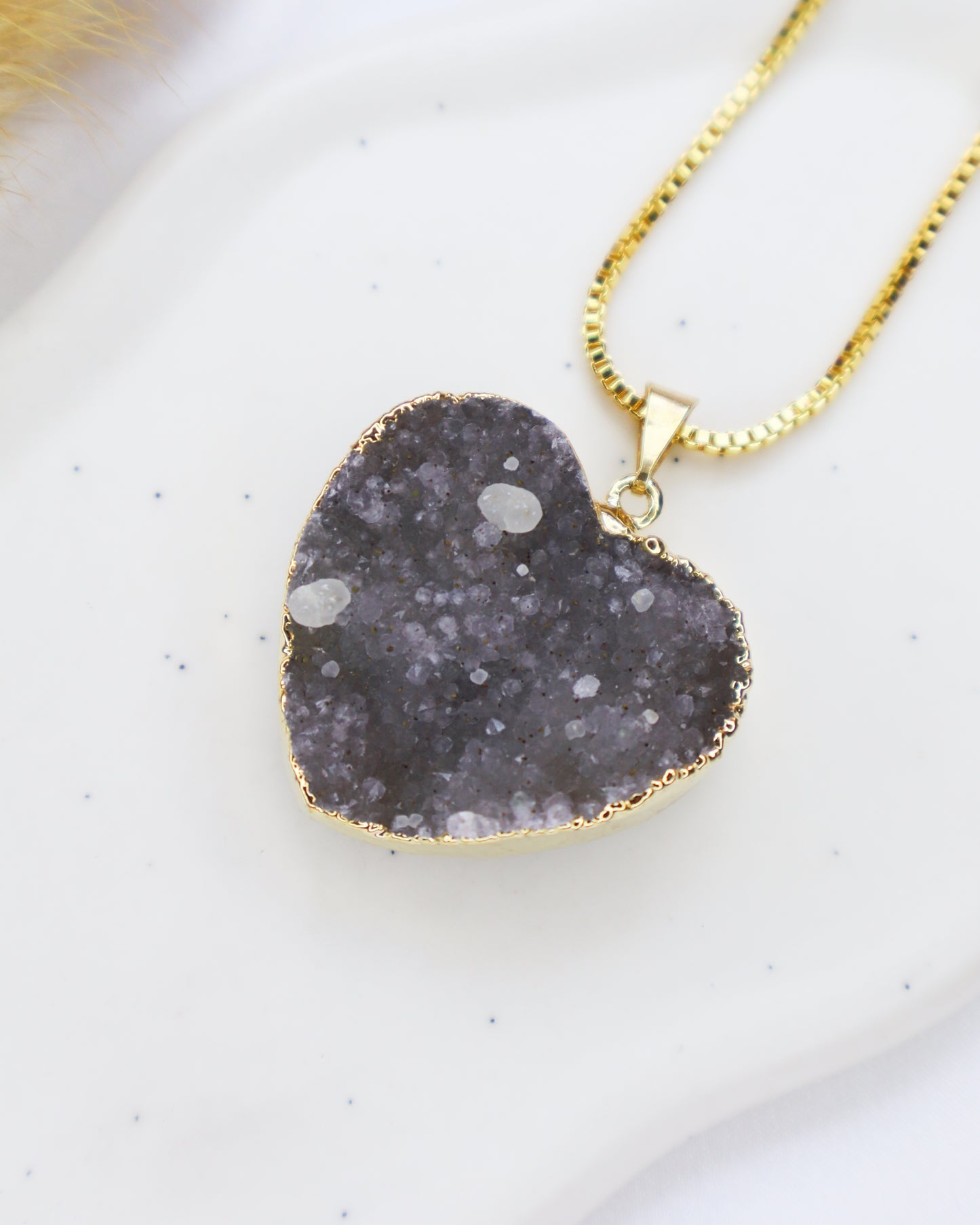 Amethyst Heart Necklace #5