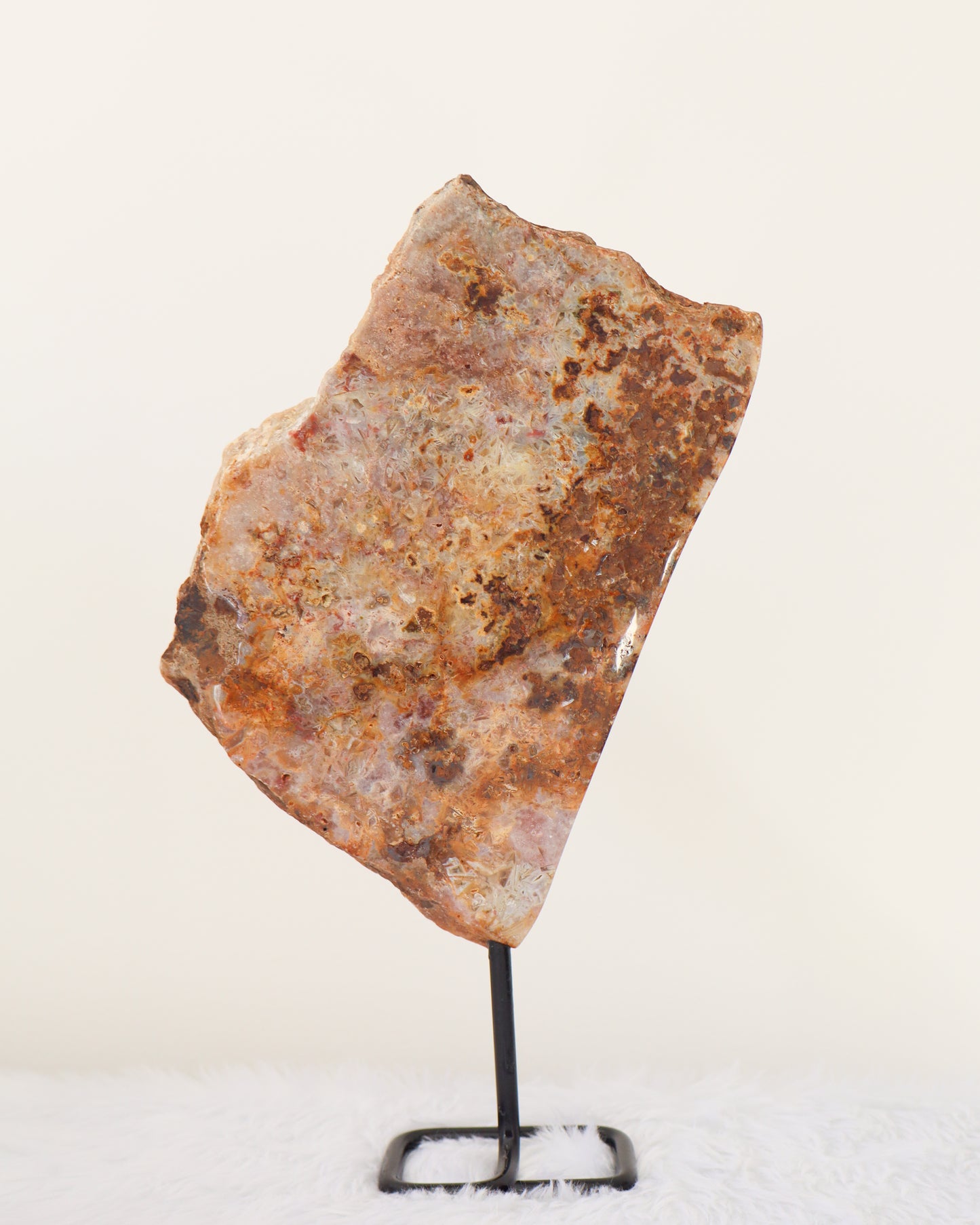 Pink Amethyst Slab With Stand #2