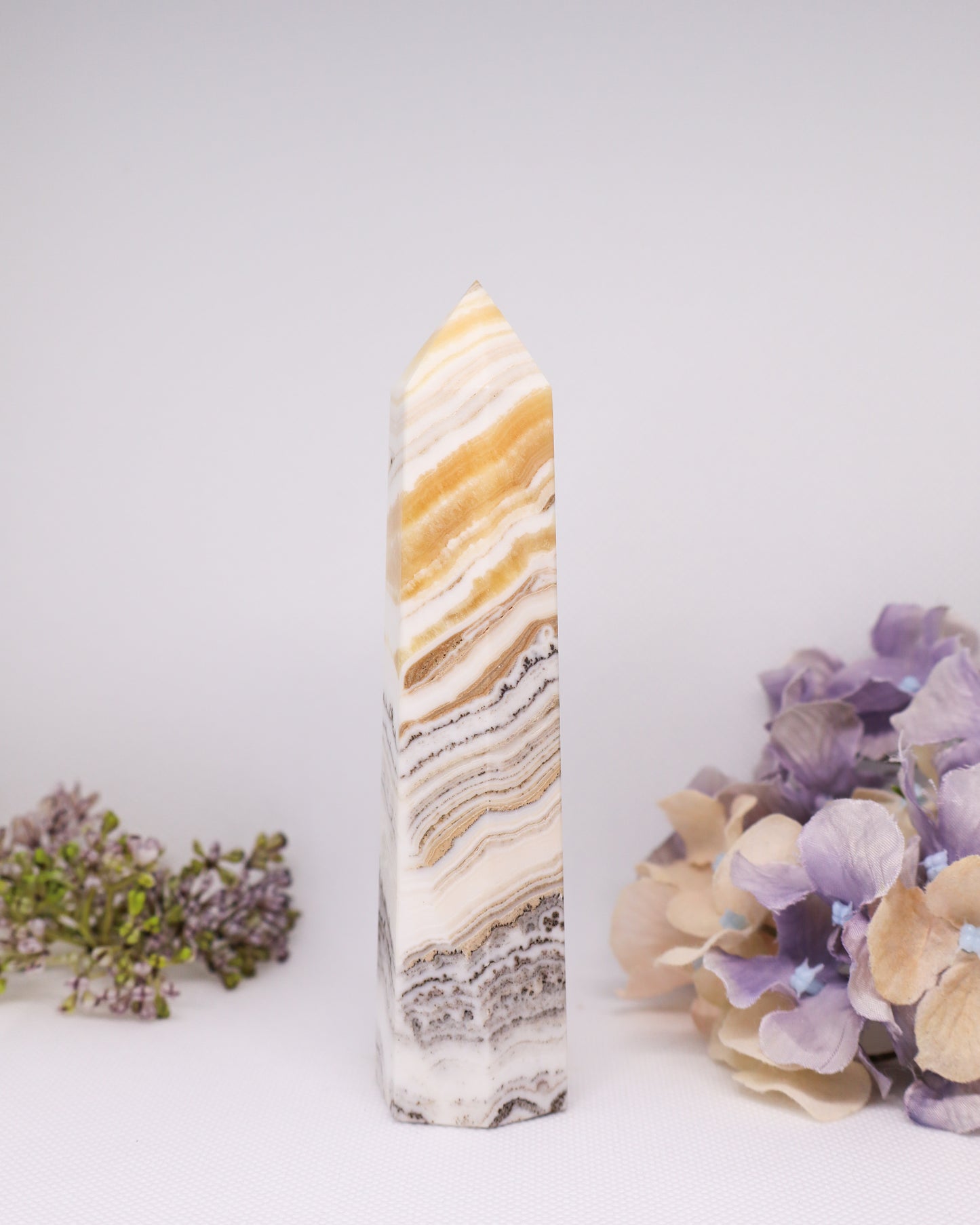 Dendritic Calcite Tower #7 - Tip Broken