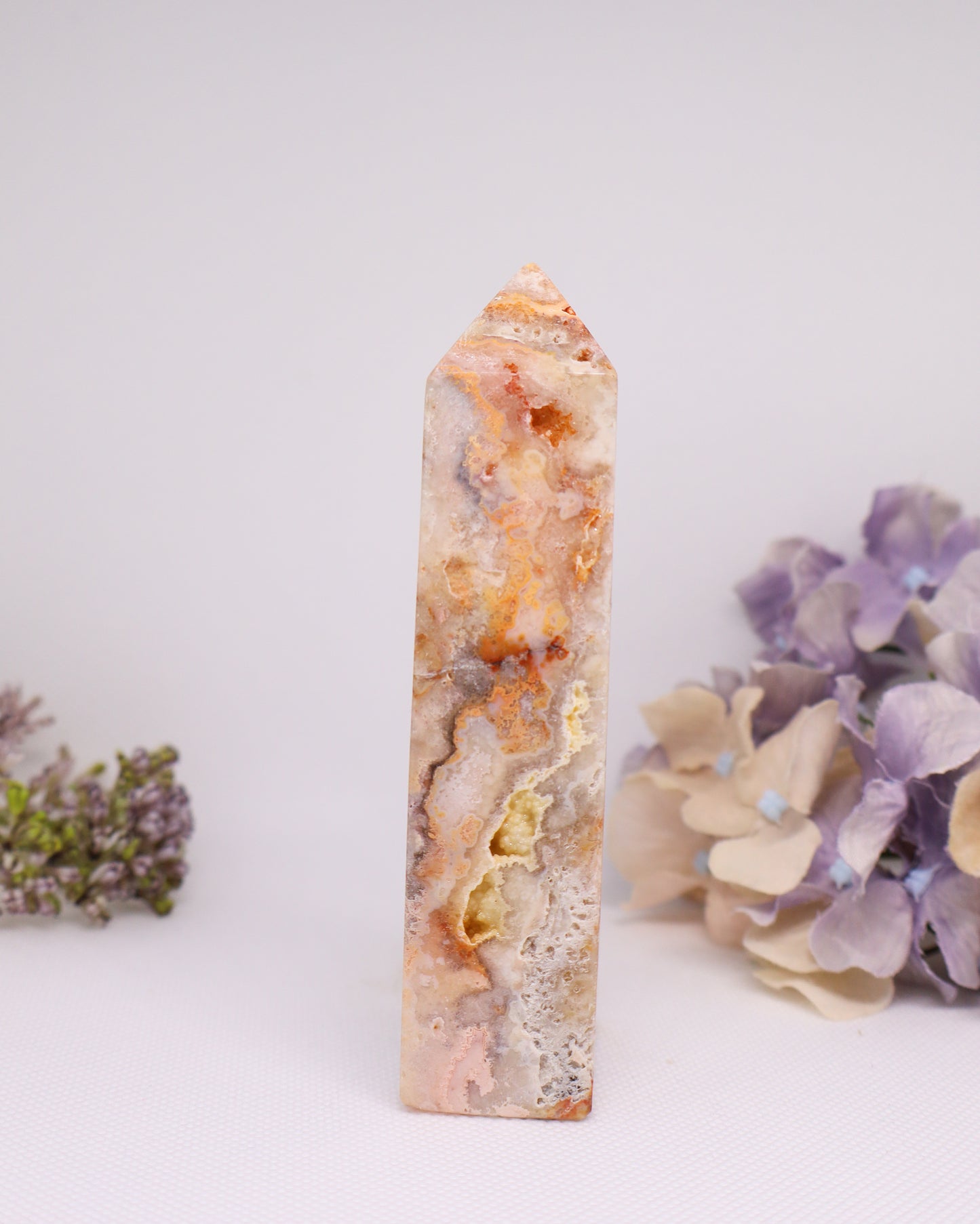 Pink Crazy Lace Agate Tower #19