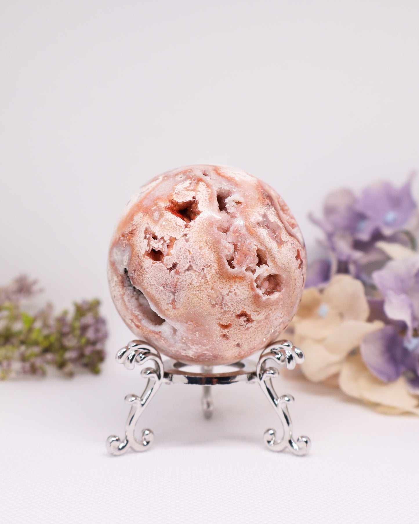 Pink Crazy Lace Agate Sphere #29