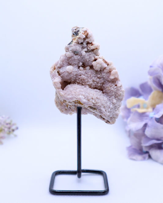 Pink Amethyst Geode on Stand #15