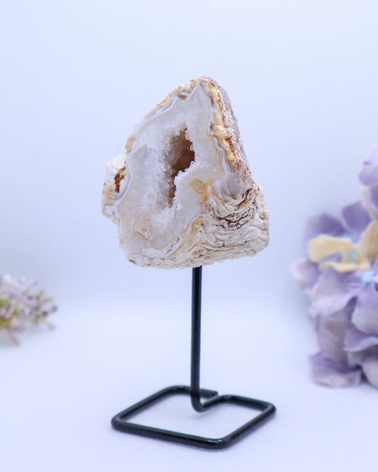 Moroccan Druzy Geode on Stand