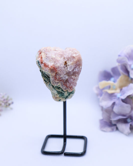 Pink Amethyst Geode on Stand #17