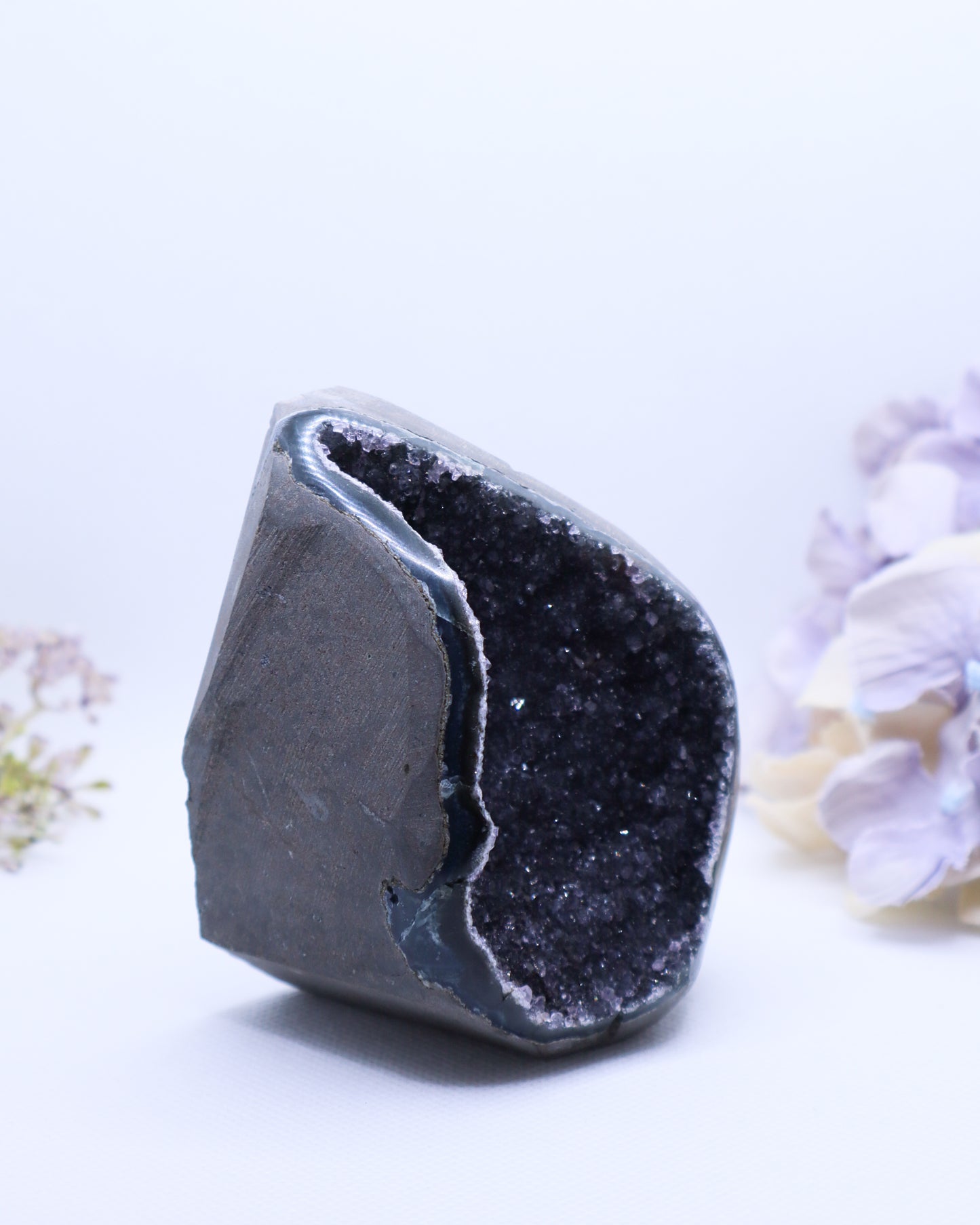 Black Amethyst Cut Base #30-392 gm