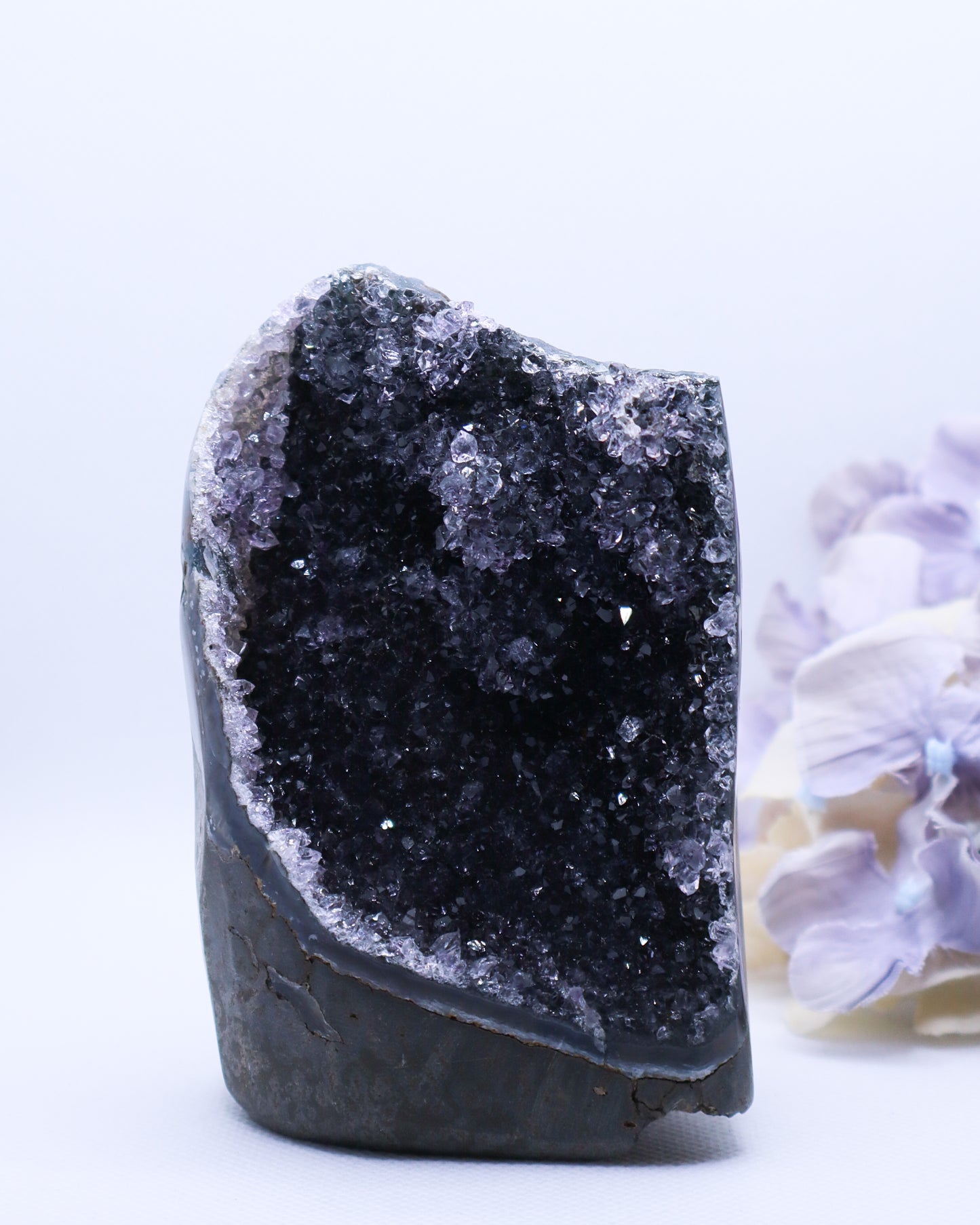 Black Amethyst Cut Base #28-440 gm