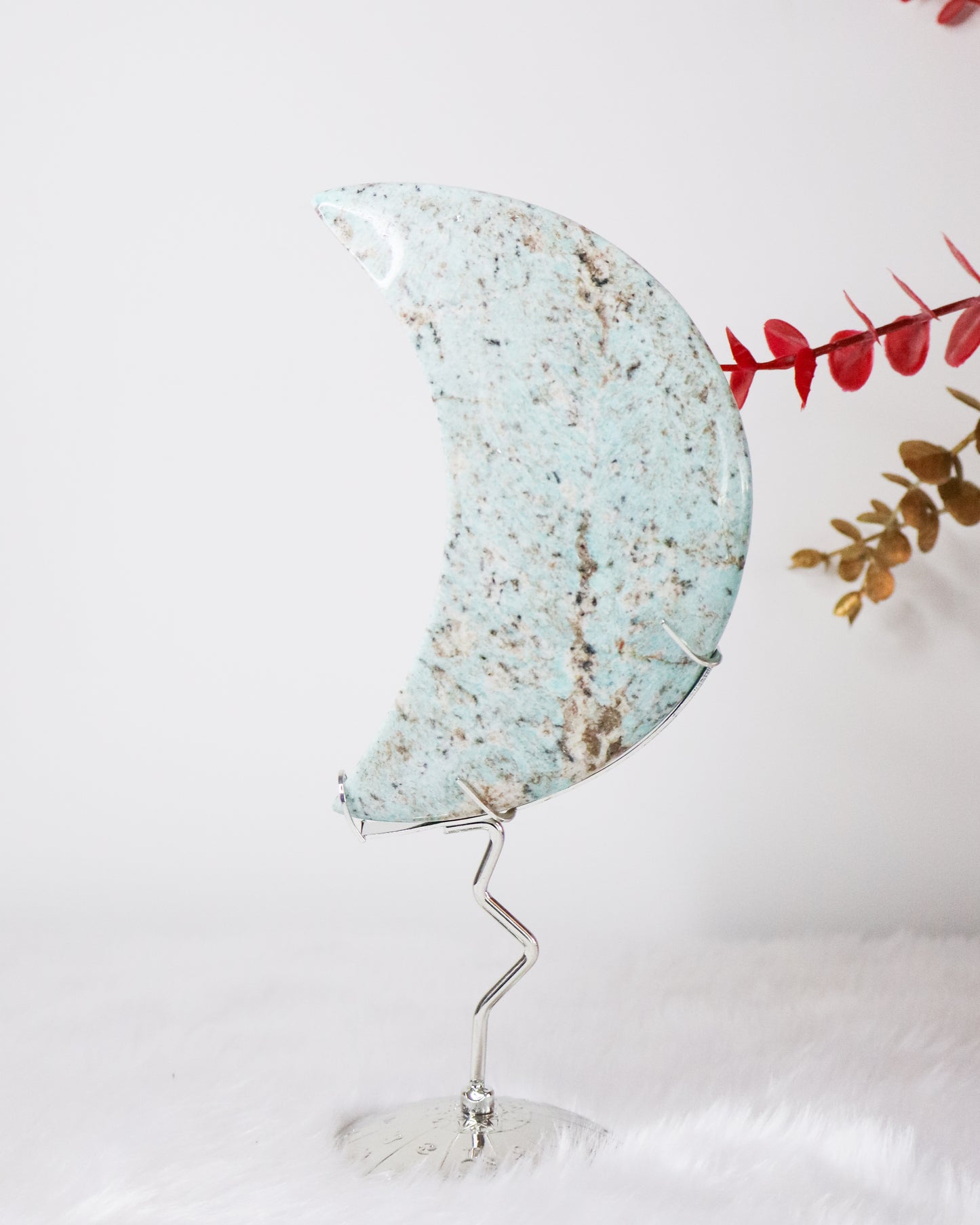 Amazonite Moon on Stand #1