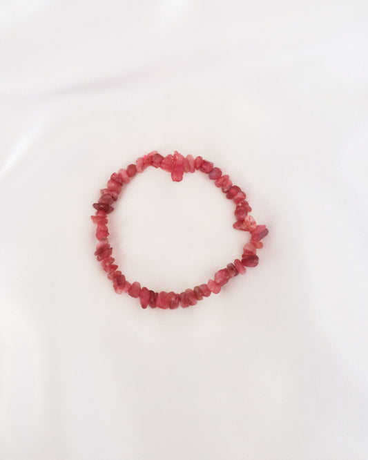 Pink Tourmaline Bracelet - Chipped