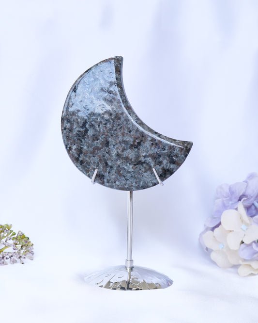 Yooperlite Moon on Stand - UV Reactive