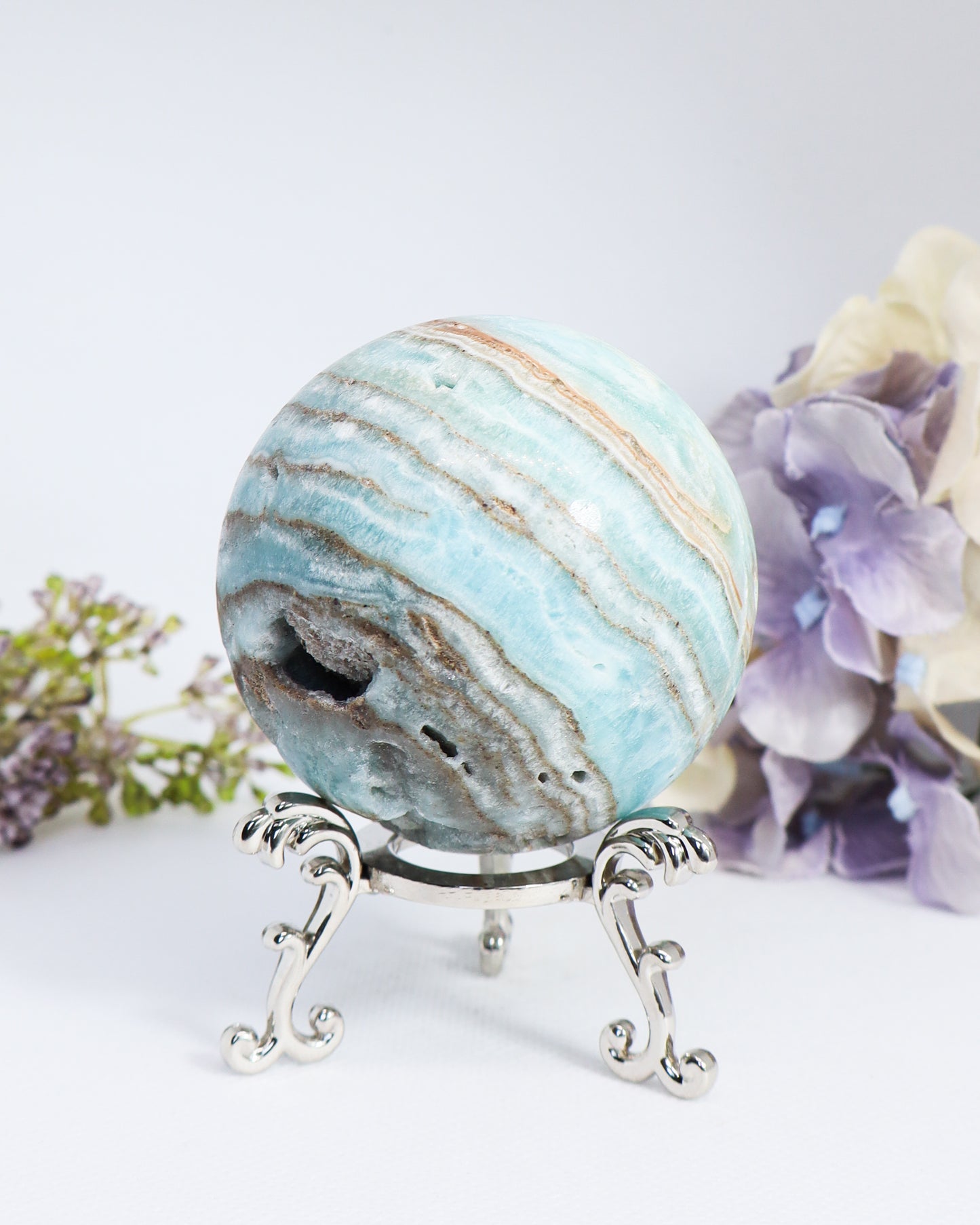 Hemimorphite Sphere #5