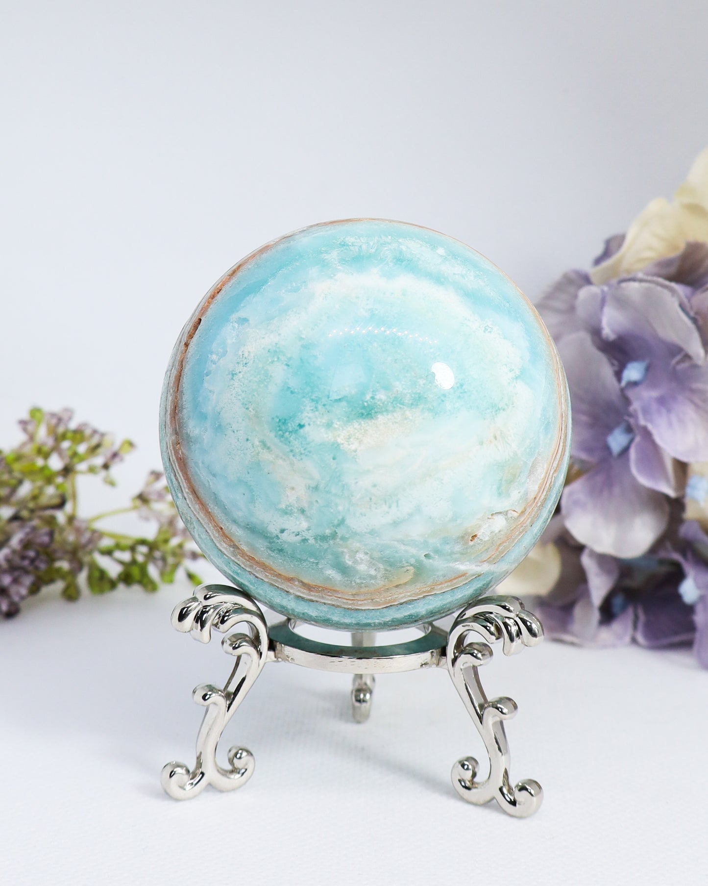 Hemimorphite Sphere #5