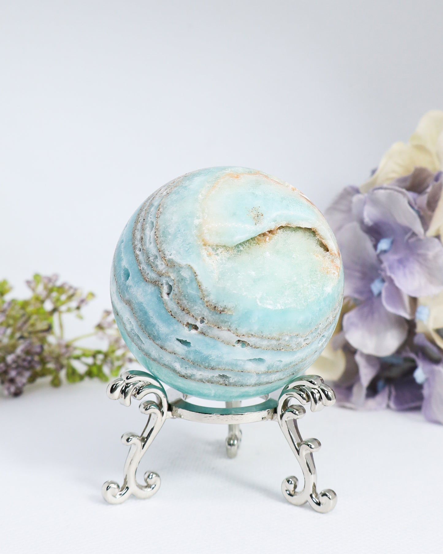 Hemimorphite Sphere #4