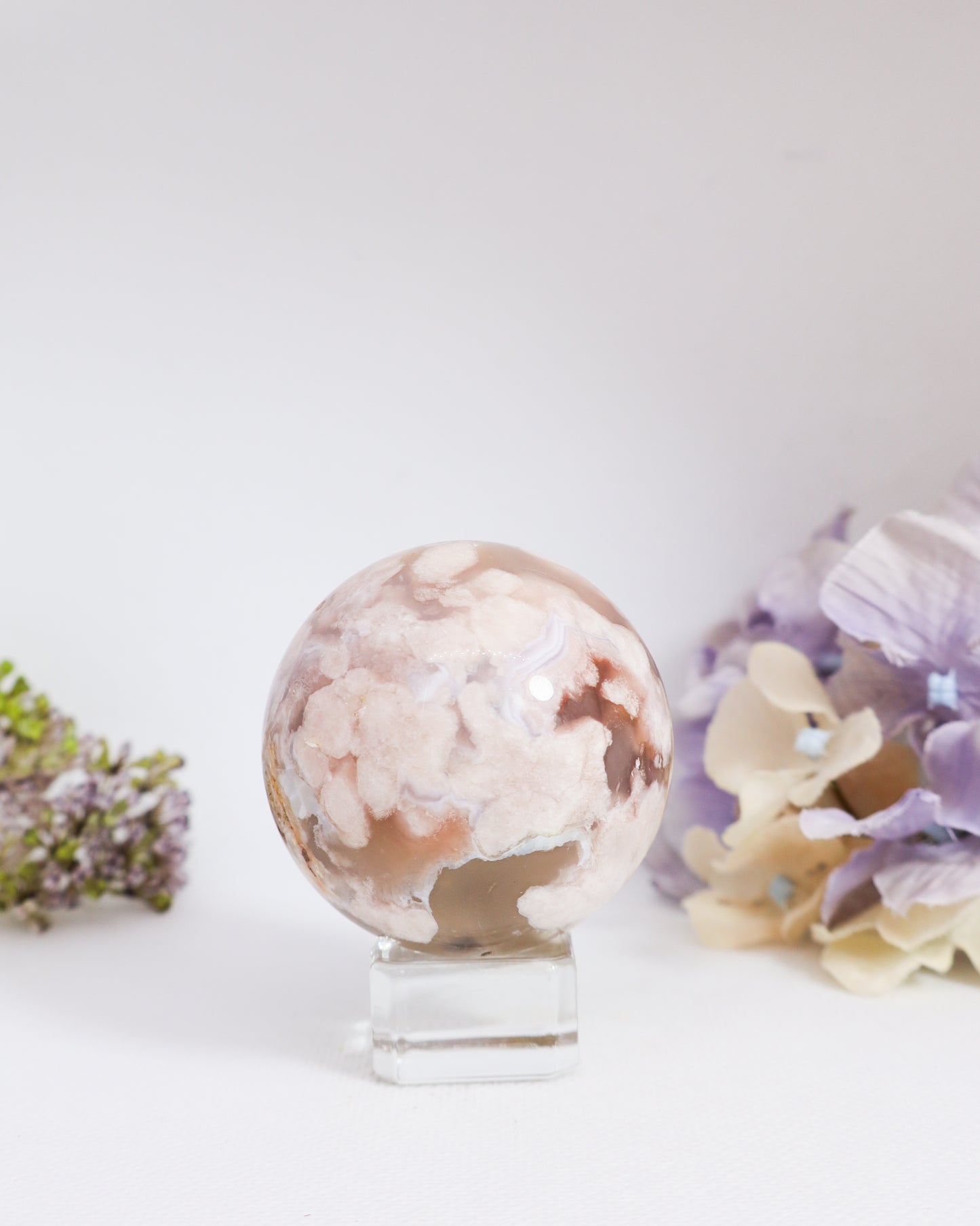 Flower Agate Sphere #6