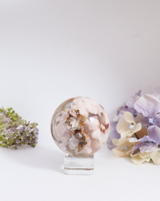 Flower Agate Sphere #6