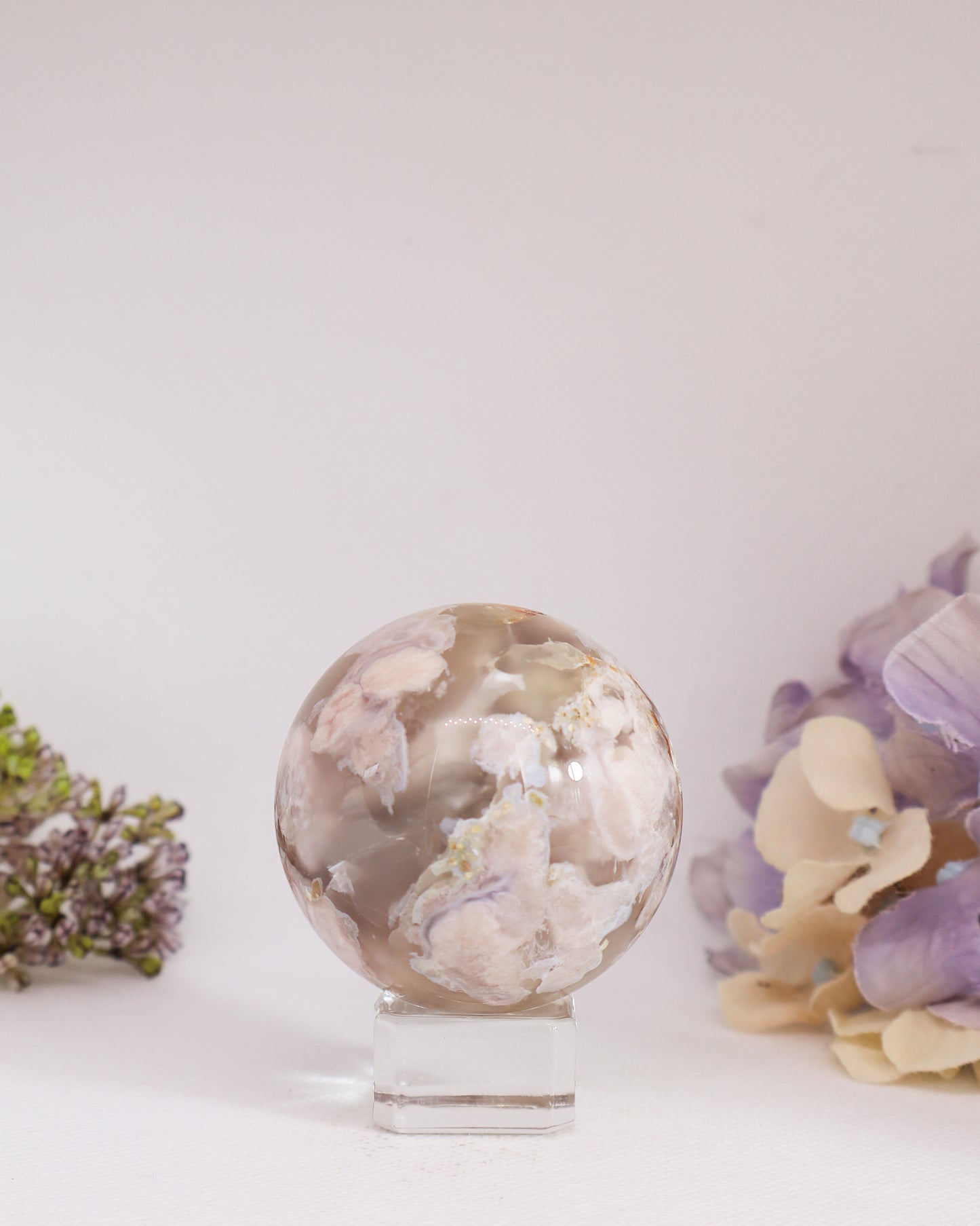 Flower Agate Sphere #6