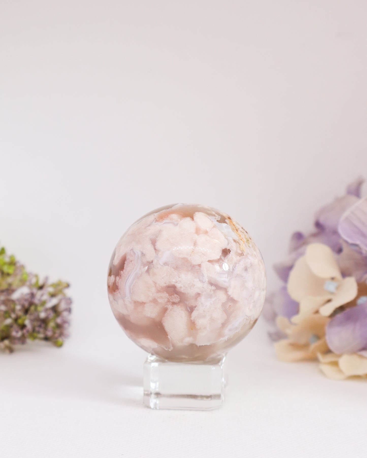 Flower Agate Sphere #7