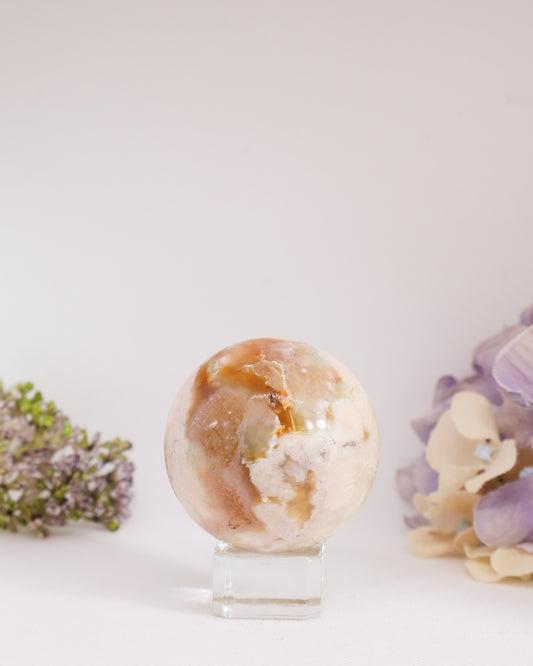 Flower Agate Sphere #7