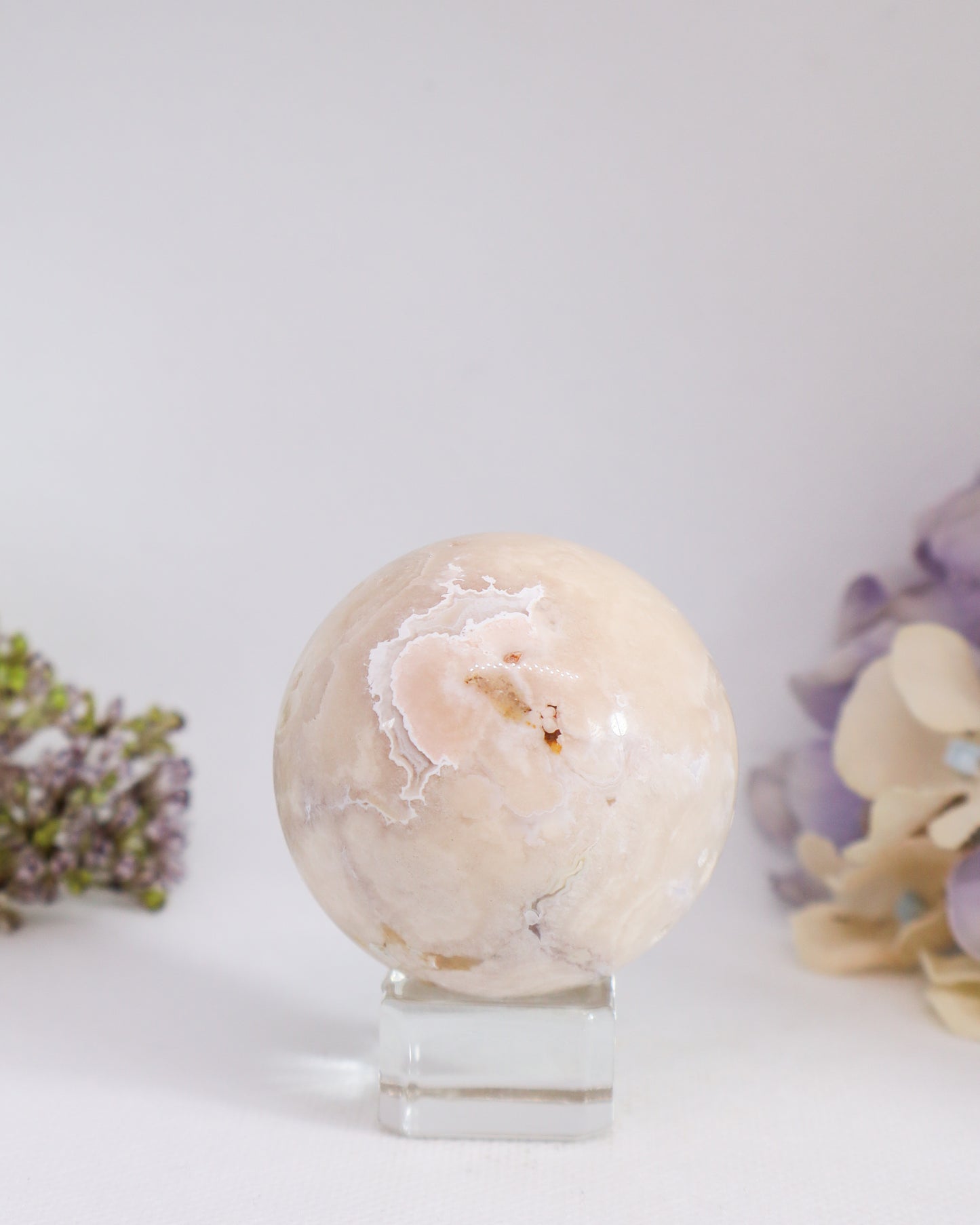 Flower Agate Sphere #7