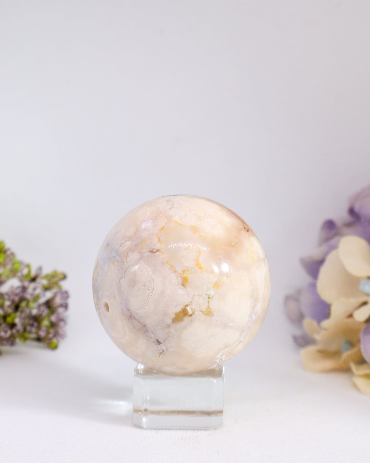 Flower Agate Sphere #7