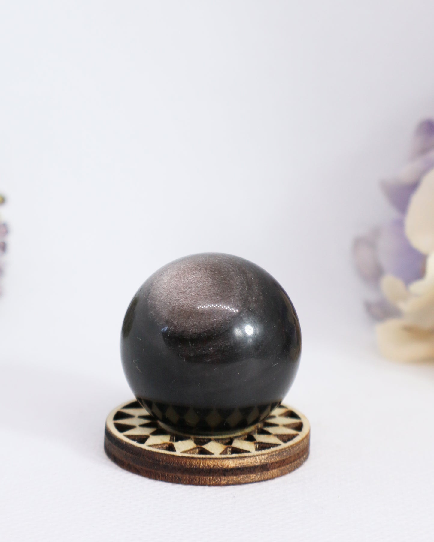 Silver Sheen Obsidian Spheres - Small