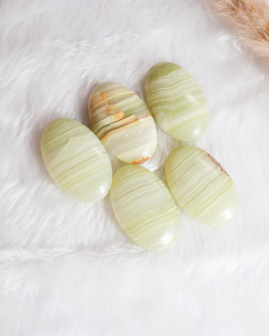 Green Banded Onyx Palmstones