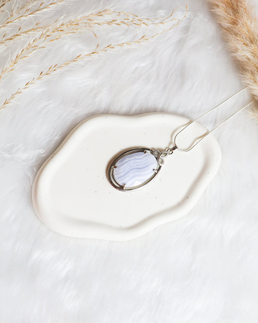 Blue Lace Agate Necklace