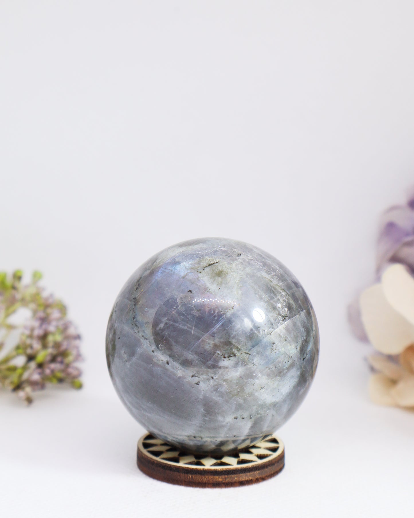 Purple Flash Labradorite Sphere #5