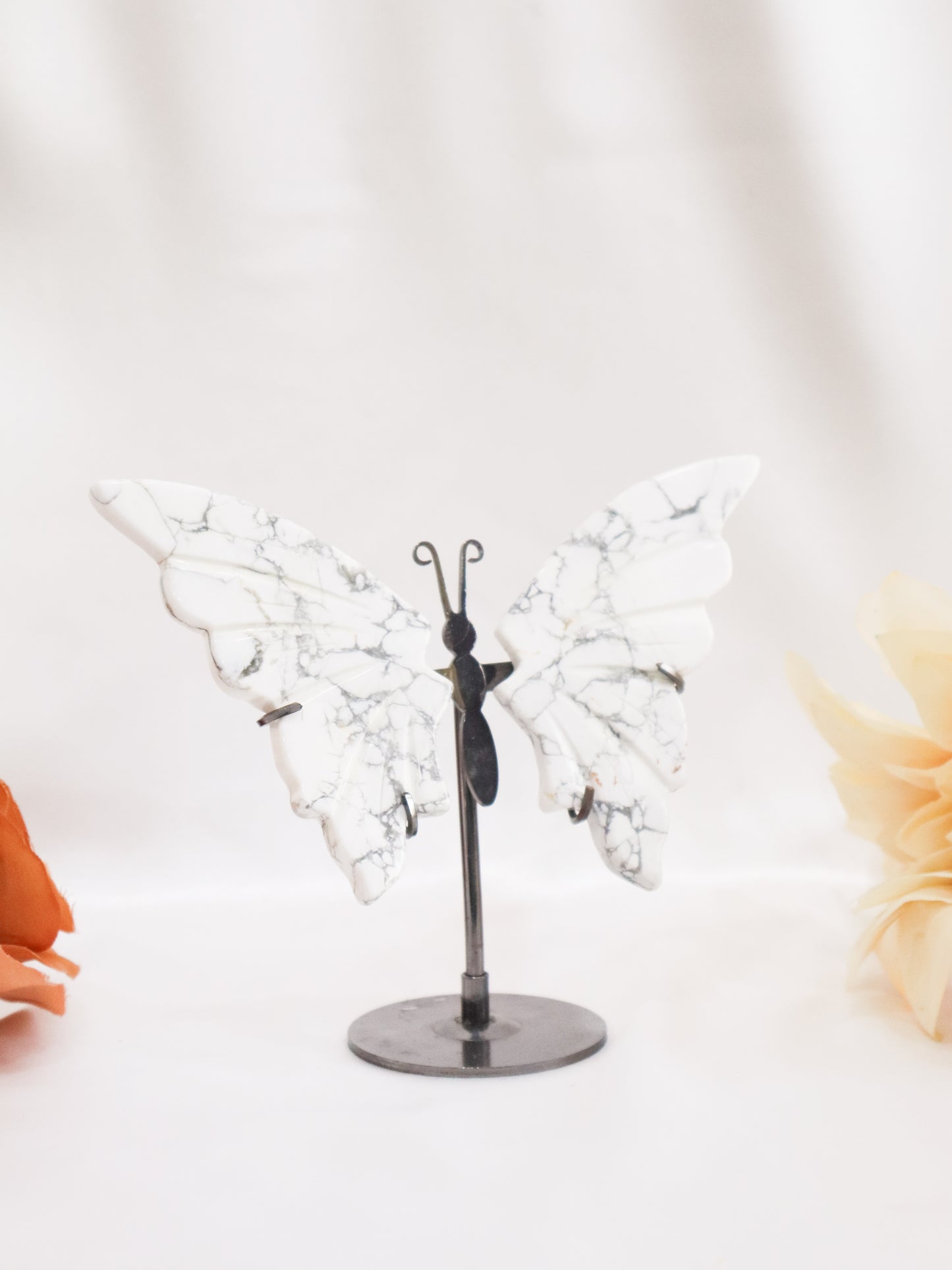 White Howlite Butterfly Wings #2
